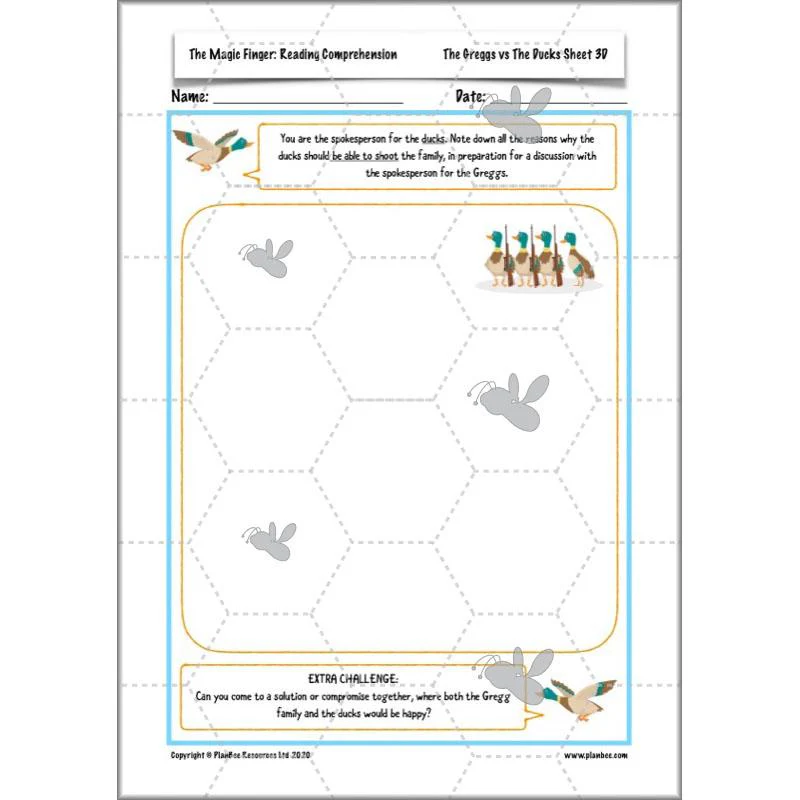 The Magic Finger: Reading Comprehension - Image 42