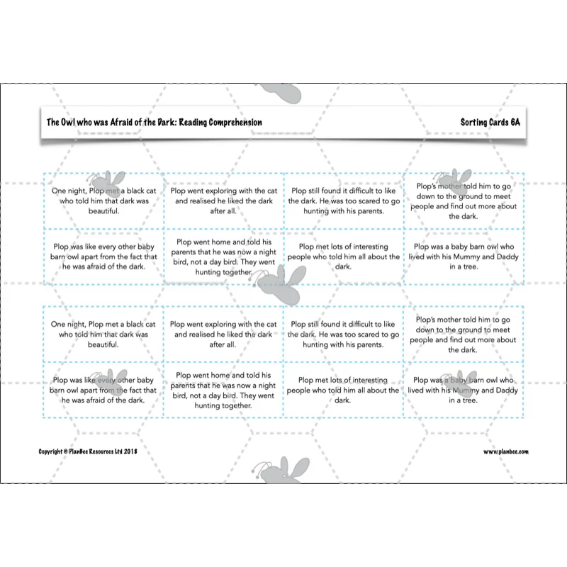 The Owl who was Afraid of the Dark: Reading Comprehension - Image 68