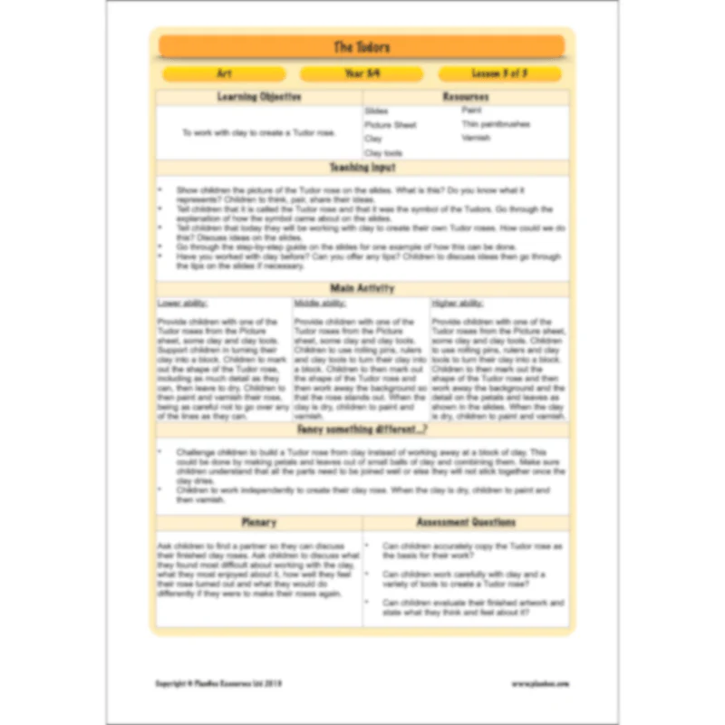 The Tudors Topic Enrichment Pack - Image 41