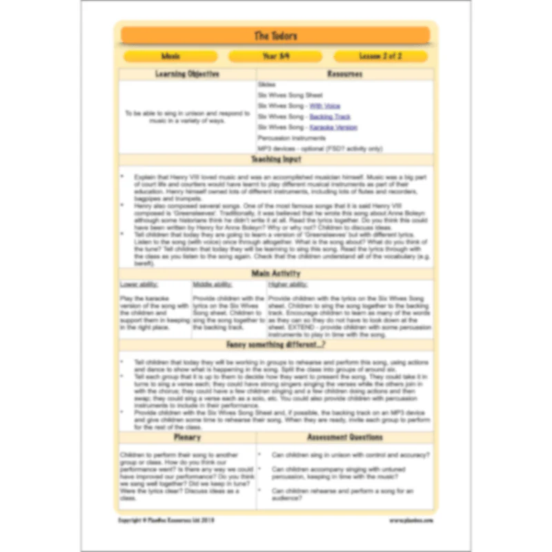 The Tudors Topic Enrichment Pack - Image 79