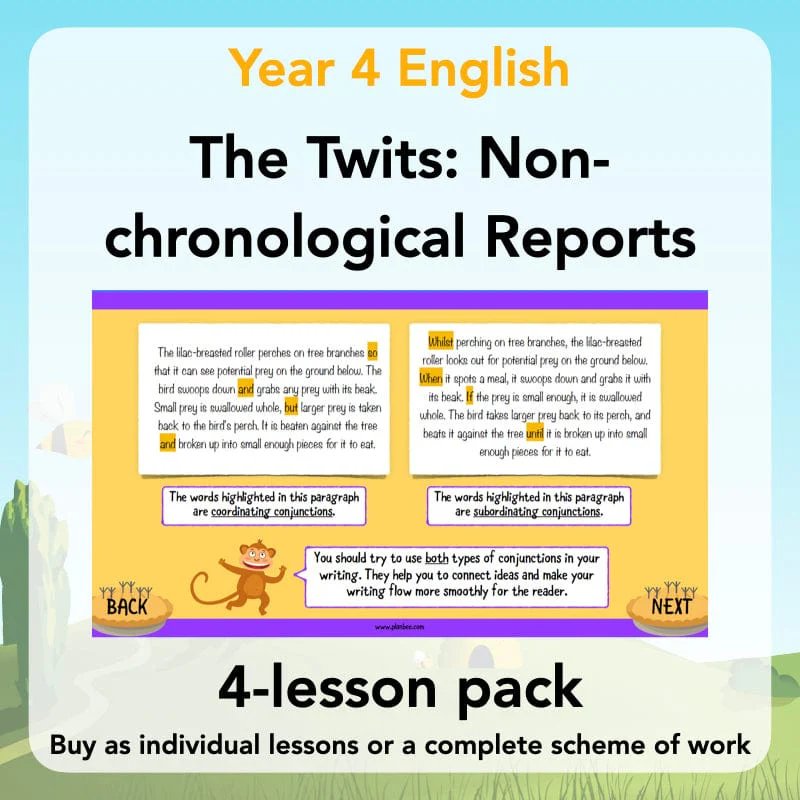 The Twits: Non-chronological Reports
