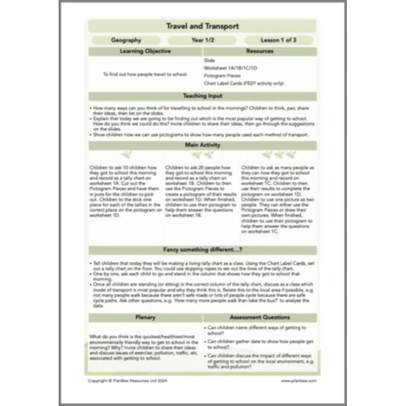 Travel and Transport Topic Enrichment Pack - Image 23