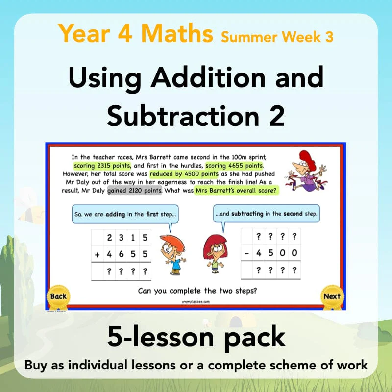 Using Addition and Subtraction 2