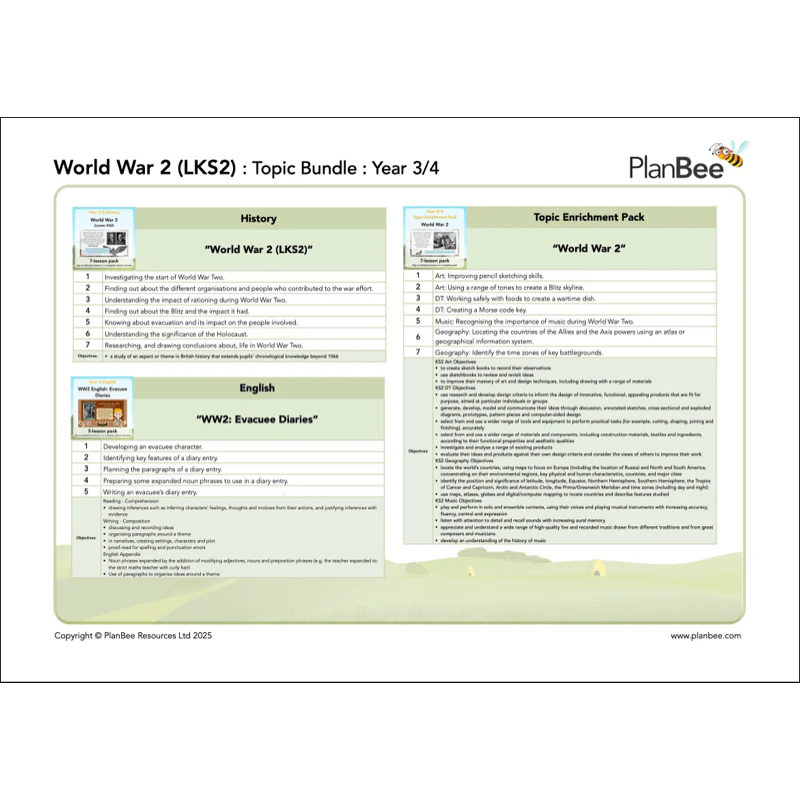 World War 2 (LKS2) Topic Bundle - Image 3