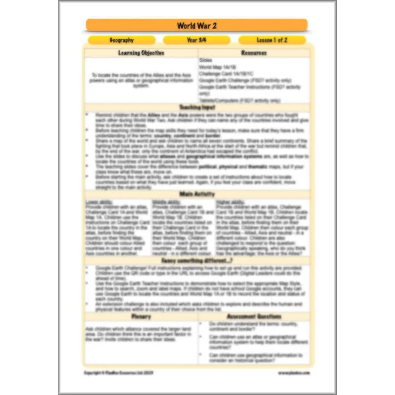 World War 2 (Lower KS2) Topic Enrichment Pack - Image 64