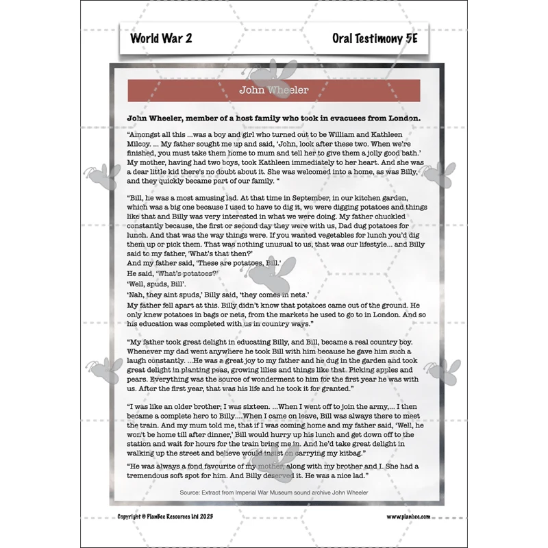 World War 2 Upper KS2 - Image 63