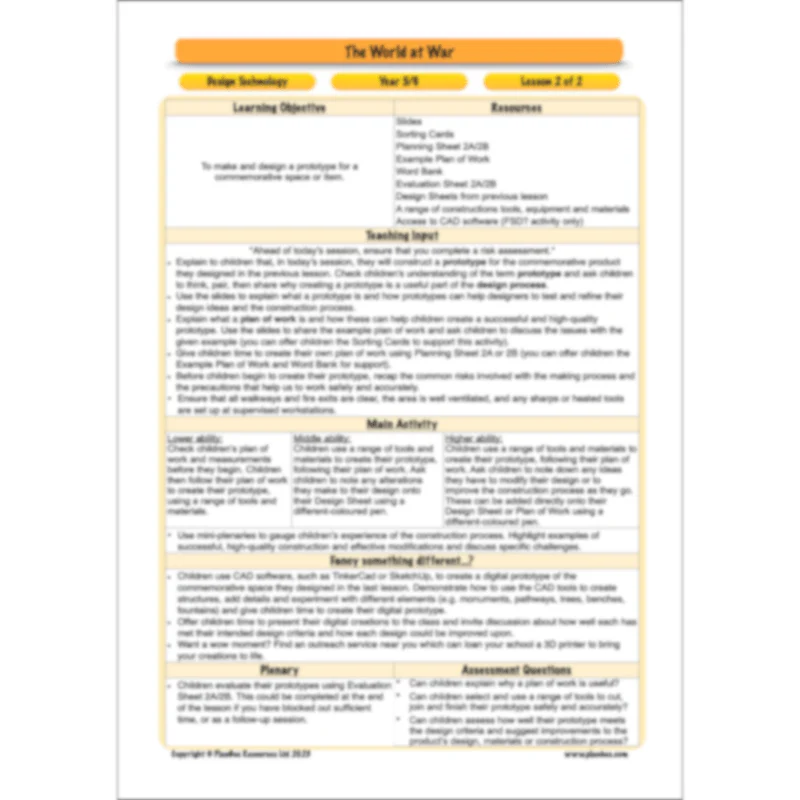 World War 2 (Upper KS2) Topic Enrichment Pack - Image 59