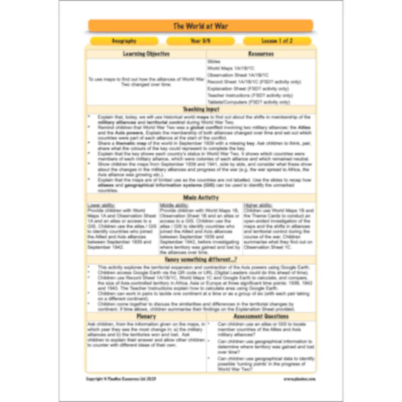 World War 2 (Upper KS2) Topic Enrichment Pack - Image 67