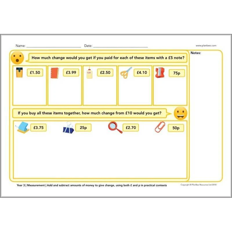 Year 3 Maths Assessment - Image 8