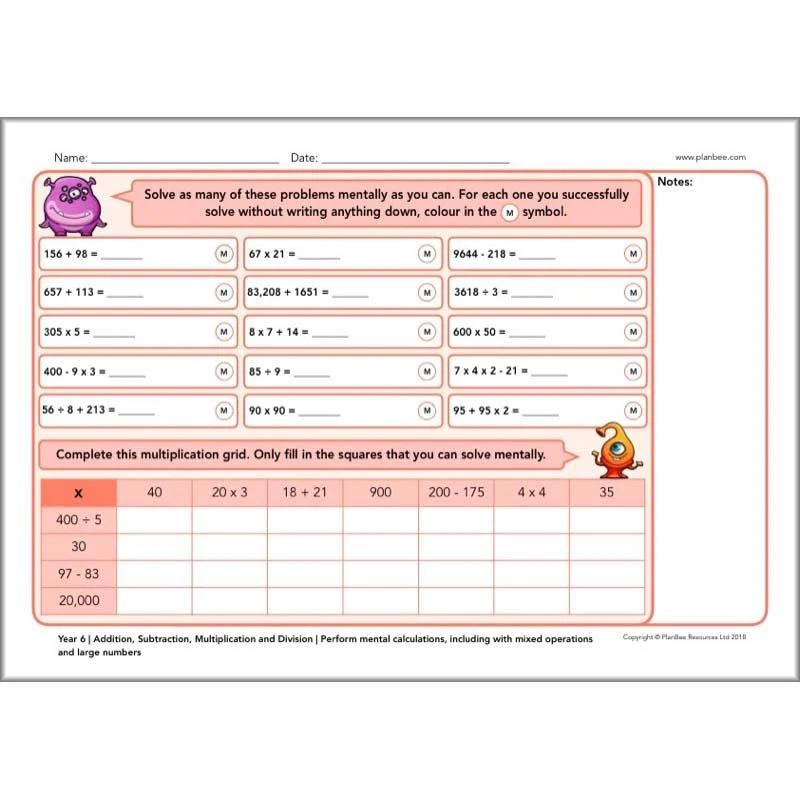 Year 6 Maths Assessment - Image 4